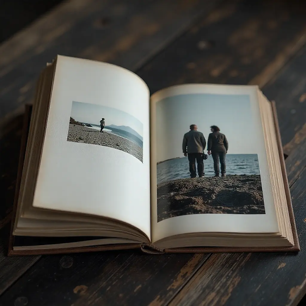 Gavepakket fotoalbum med sløyfe
